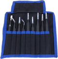 Tweezers precision anti static - 9pcs