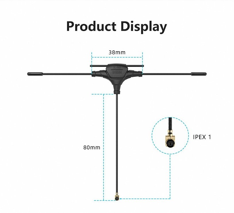 GEPRC 868/915/2.4G Dual-Band T Antenna
