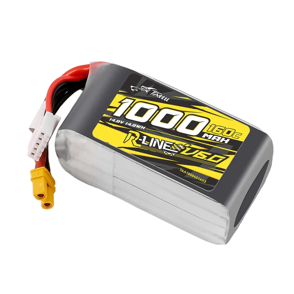 Tattu R-Line Version 6.0 1000mAh 160C 4S1P XT30 LiPo Battery